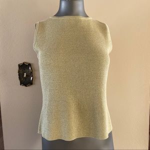 Joseph A Silk Metallic Top